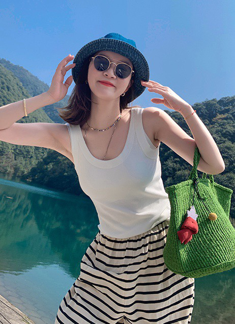 【WGWE】Spice Girl Slim Fit Short Vest/Sling 2262# FHX