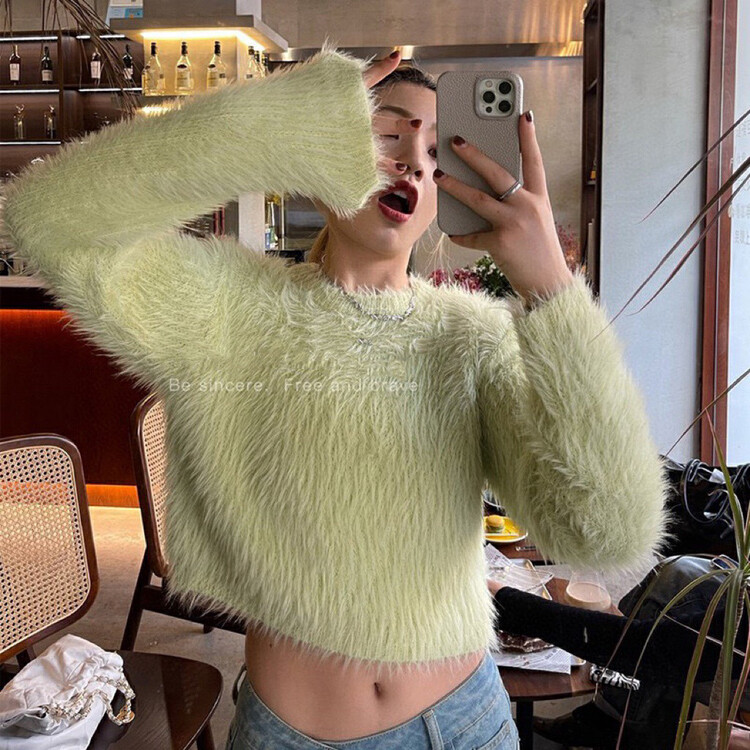 【WGWE】Designed niche imitation mink wool sweater 3153# FHX