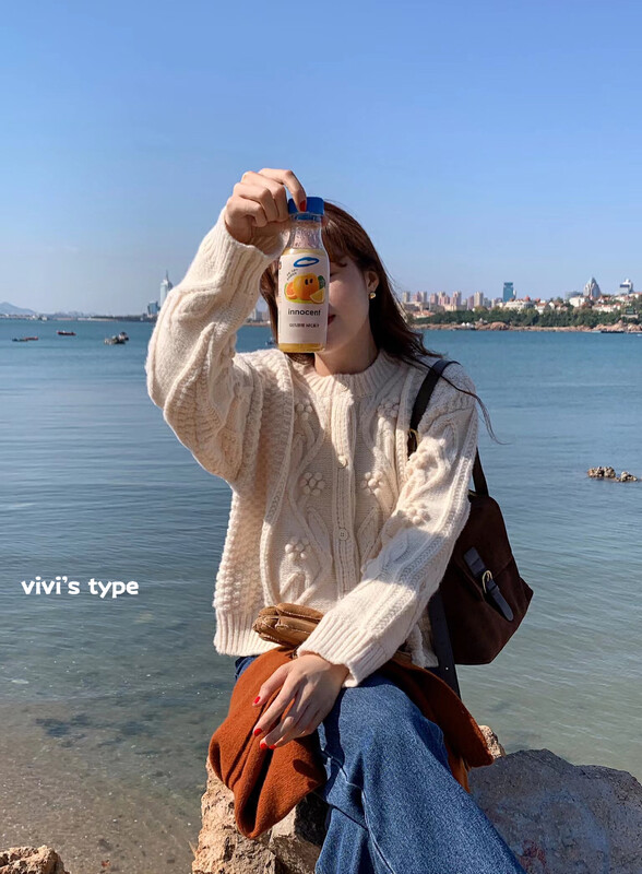 【VIVIS TYPE】French heavy handmade yarn warm sweater YS1-3101# HJY