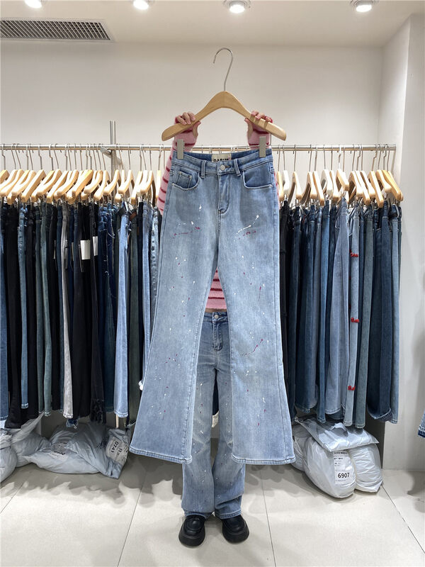 【O NOT 1】複合絨潑墨保暖牛仔褲  R789#  LSW
