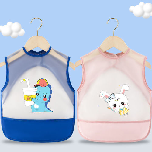 Baby eating bib waterproof children's overcoat summer infant and young children's eating pocket apron anti-dressing saliva towel for men and women