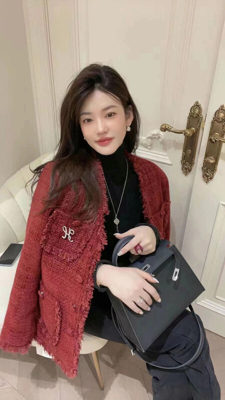 【MI NI】Korean style fashion short jacket (without brooch) 9742# PCZ