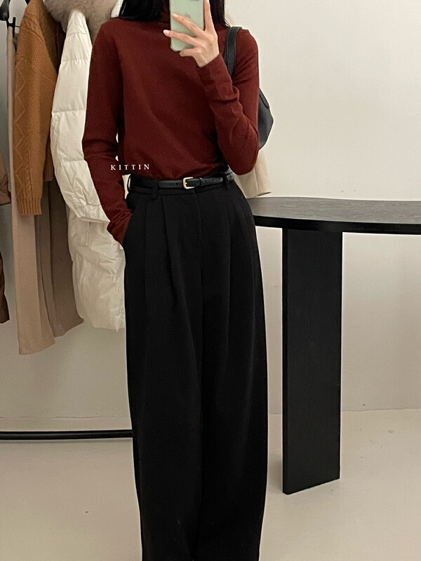 [KITTIN] woolen suit trousers trousers 9357
