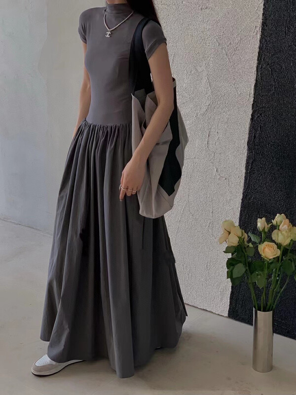New in autumn! 【WGWE】Temperament and thin skirt dress 2711# FHX