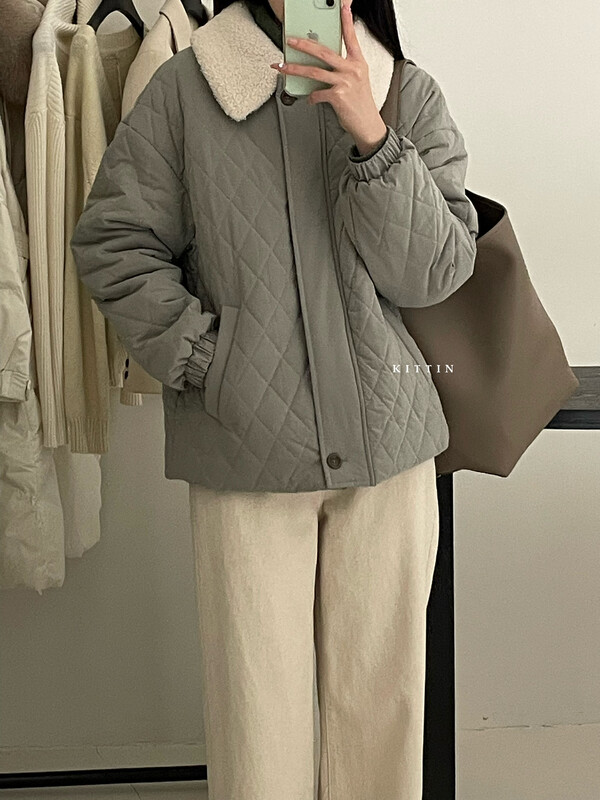【KITTIN】Korean version of warm rhombus cotton clothes 2011