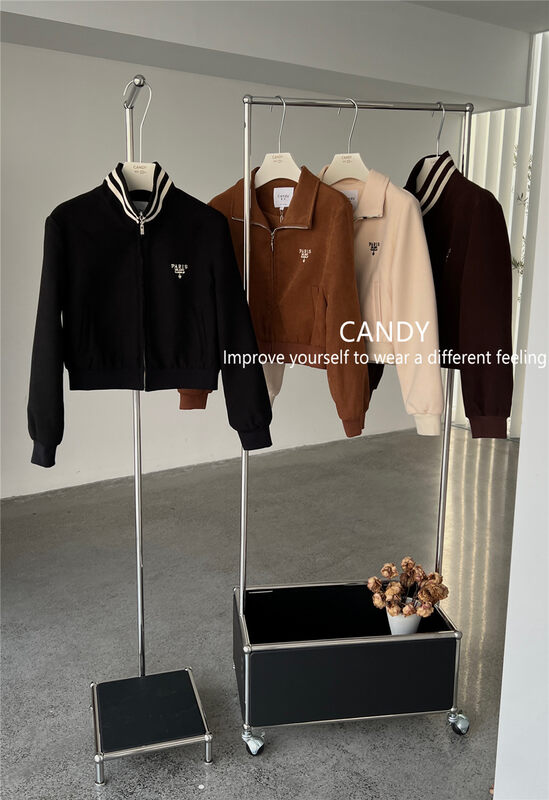New in Autumn! [CANDY Candy] Stand-up collar versatile long-sleeved casual short jacket YS1-7835# ZJY