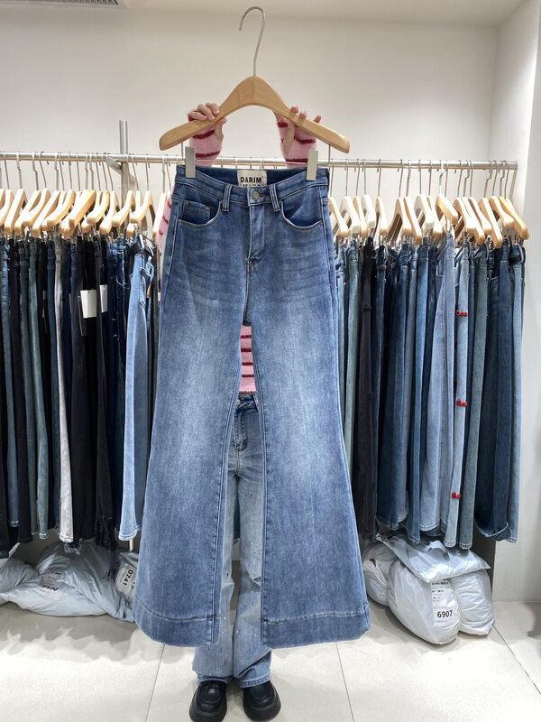 【O NOT 1】High Waist Loose Slim Jeans R652# LSW
