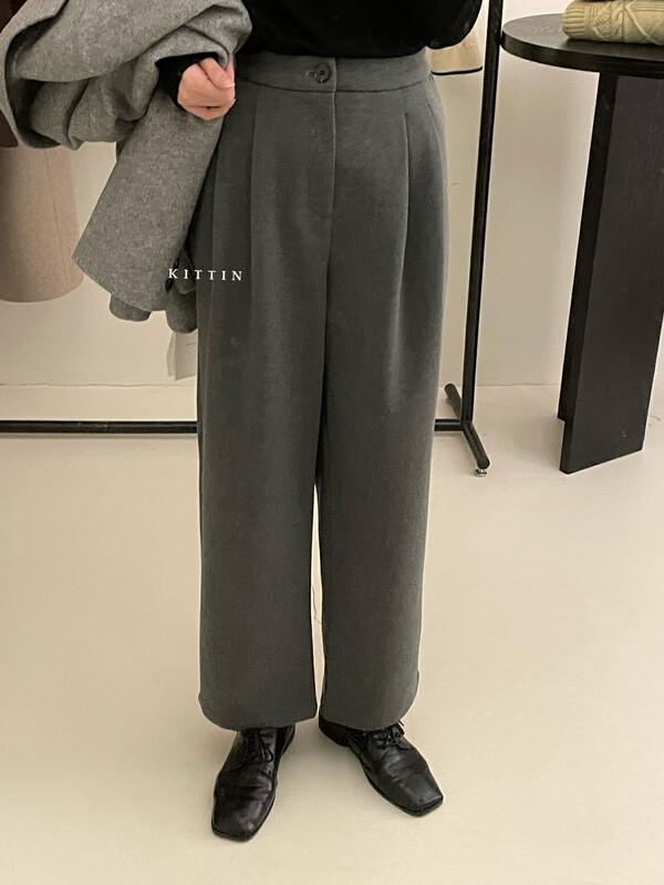 【KITTIN】Korean version of woolen all-match casual pants (penny pants) 9372# FHX