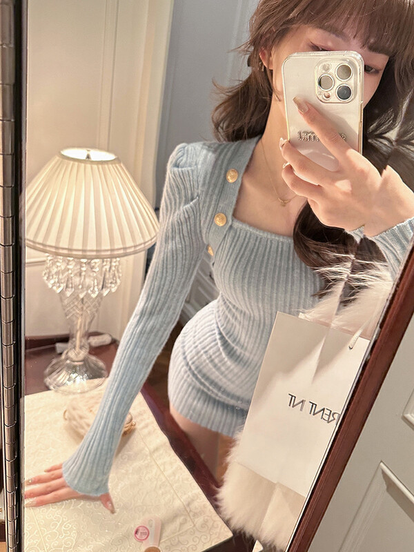 【L.L STUDIO】Slim fit and slim dress 78591# PCZ