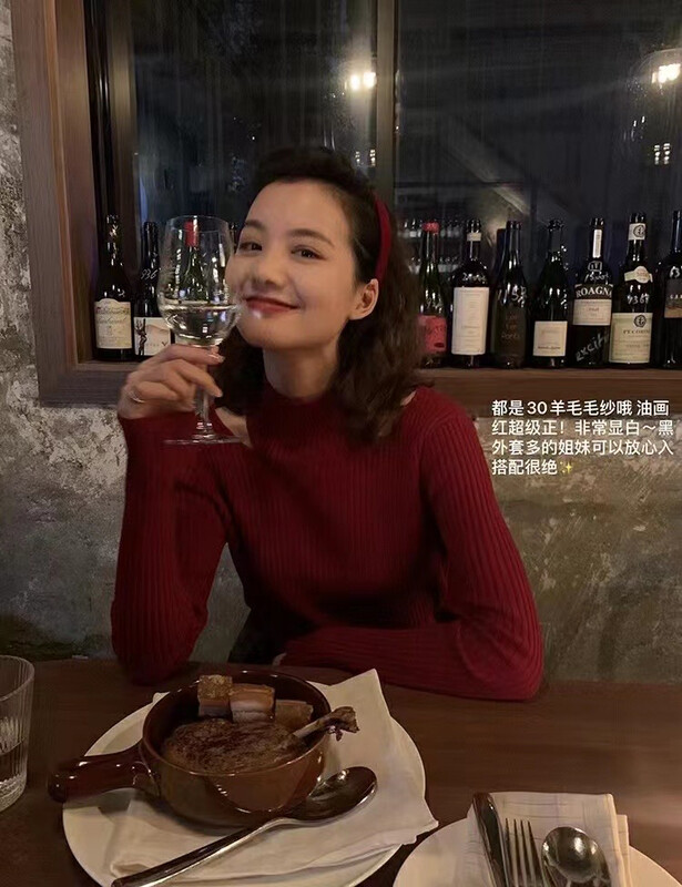 【Y.JIA】Lady Leaky Clavicle Hollow Half High Collar Knitwear 221