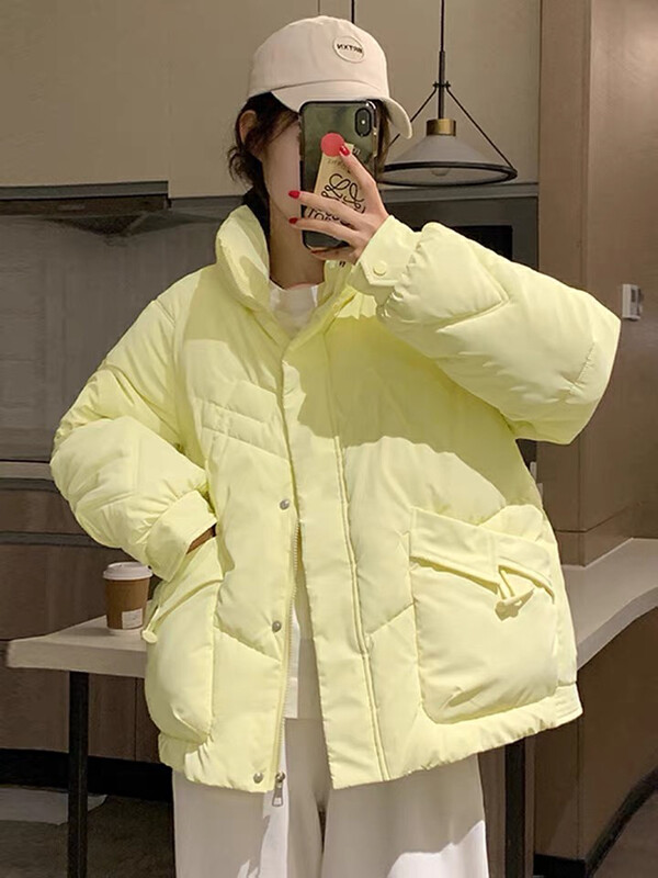 【L.L STUDIO】Stand-up collar loose lazy style warm padded jacket 78529# PCZ