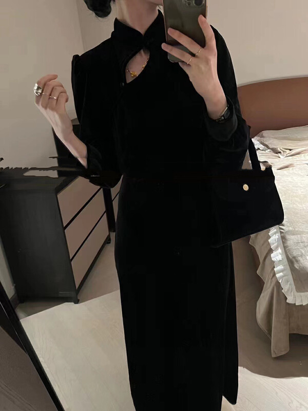 【MI NI】Annual meeting retro temperament dress 9755# PCZ