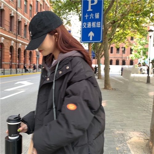 Official picture bread clothing short down jacket cotton padded jacket female Korean version student loose autumn and winter new coat cotton jacket