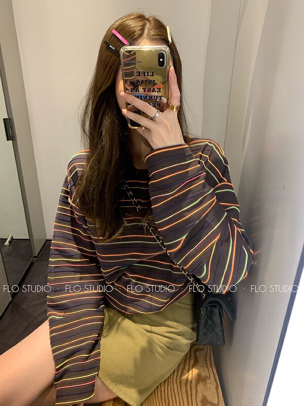 Original price 43.99! [WGWE] Striped loose casual and comfortable sweater 2927# FHX