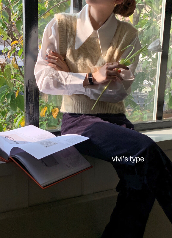 【VIVISTYPE】Ins style fake two twist warm sweaters 7637# HJY
