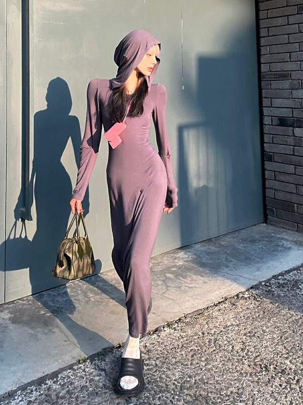 New in early autumn! 【WGWE】Casual Spice Girl Mermaid Sexy Slim Dress 2449# FHX