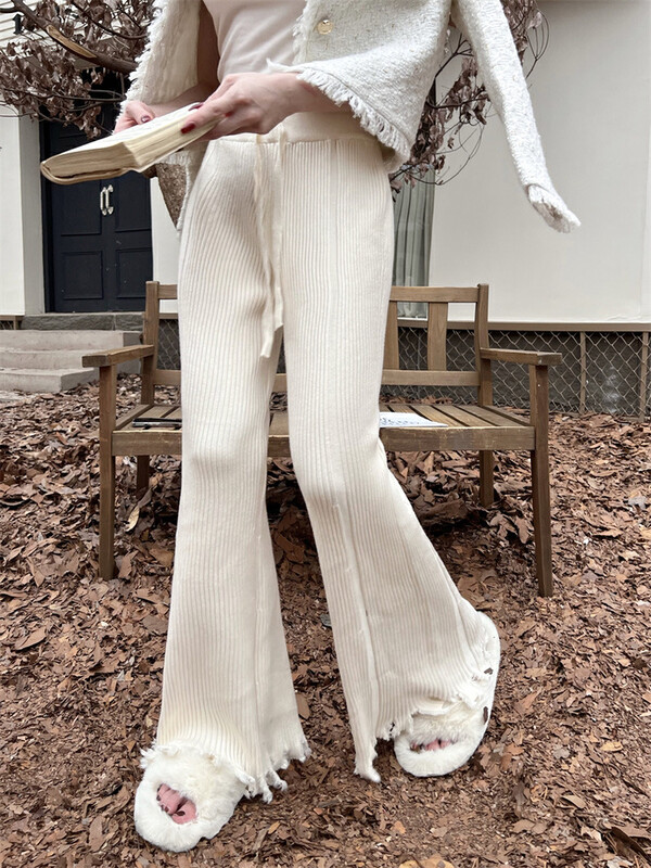 【L.L STUDIO】Pure color Korean style all-match casual pants 78605# PCZ