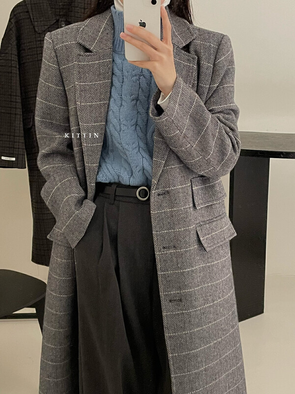 [KITTIN] Korean style turtleneck twist sweater vest 1675