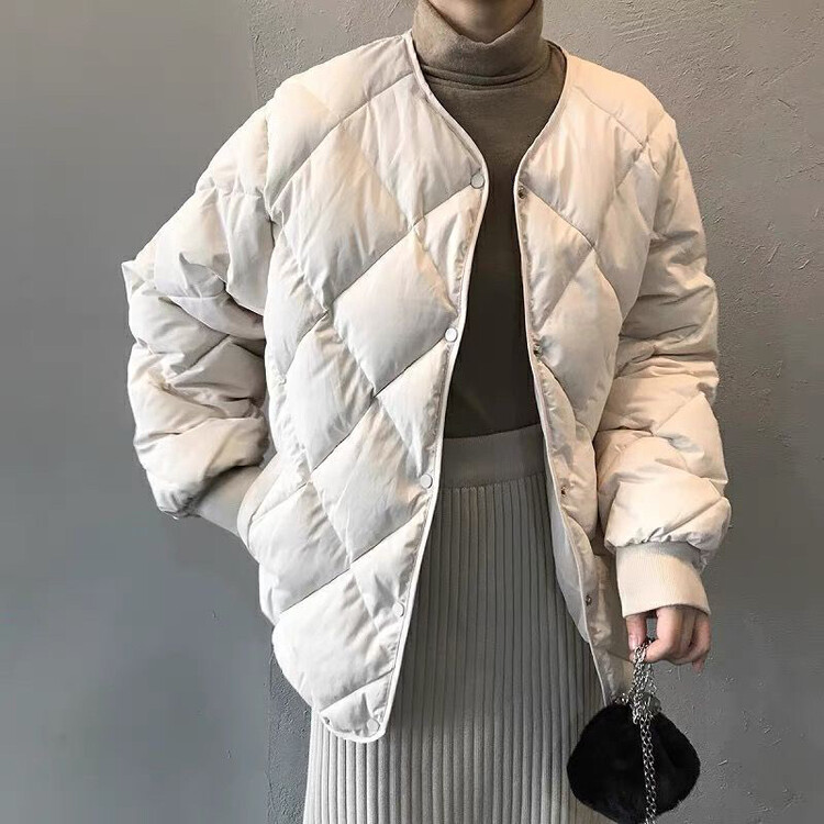 【L.L STUDIO】Korean style long-sleeved all-match warm cotton jacket 78521# PCZ