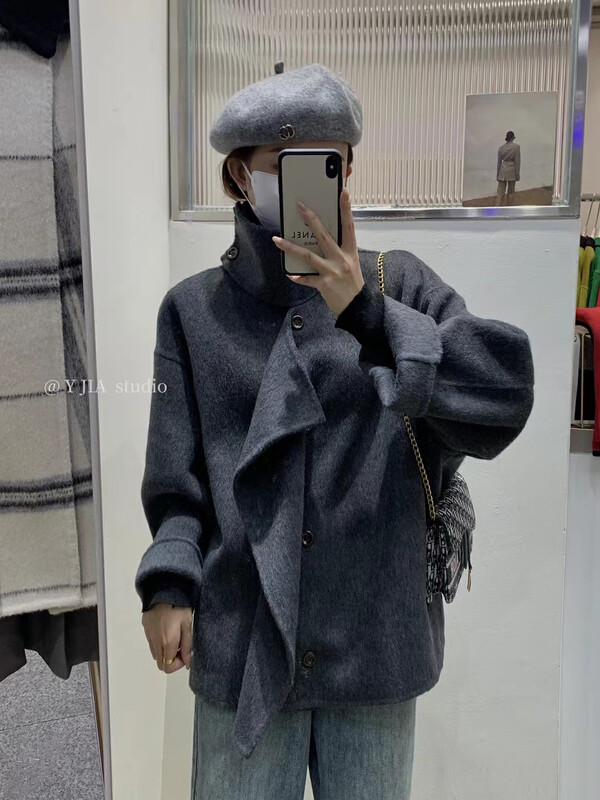【Y.JIA】Korean gentle and high-quality wool coat 55128