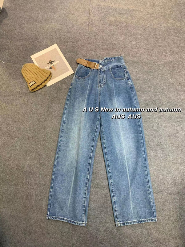 【AUS】One-piece belt mopping jeans SG527A# LSW
