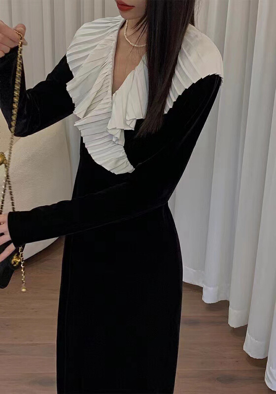 【MI NI】Korean version slim dress 9752# PCZ