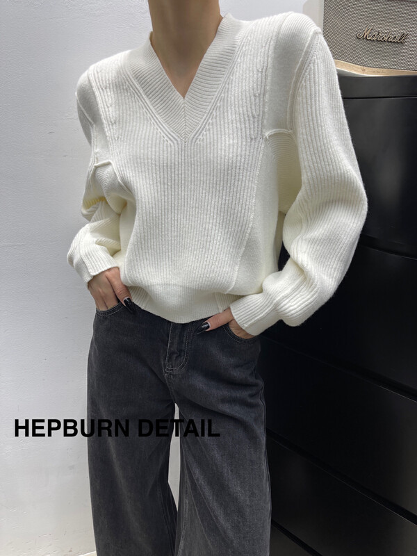 [HEPBURN] All-match slimming and thick wool sweater warm sweater (loose) Y78# FHX