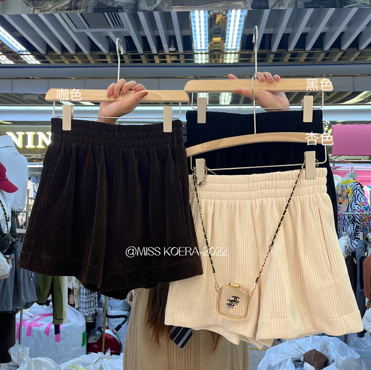 New in autumn! [MISS KOREA] high waist all-match slim casual shorts 9230# HBX