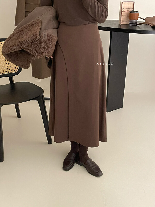 【KITTIN】Korean design draped skirt 6161