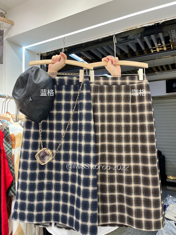 【MISS KOREA】Fashion plaid Korean skirt 5389# HBX