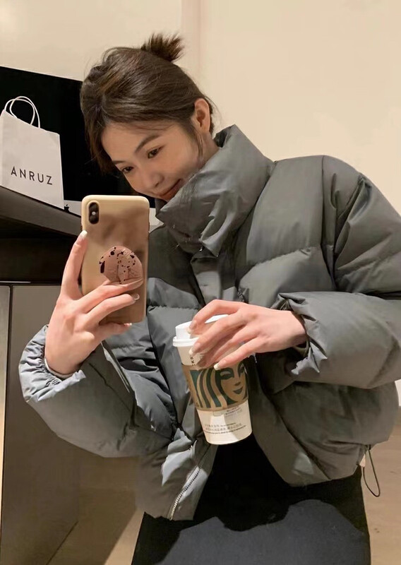 [Y.JIA] Korean version of all-match casual drawstring design down jacket down jacket (with hem drawstring) 33050