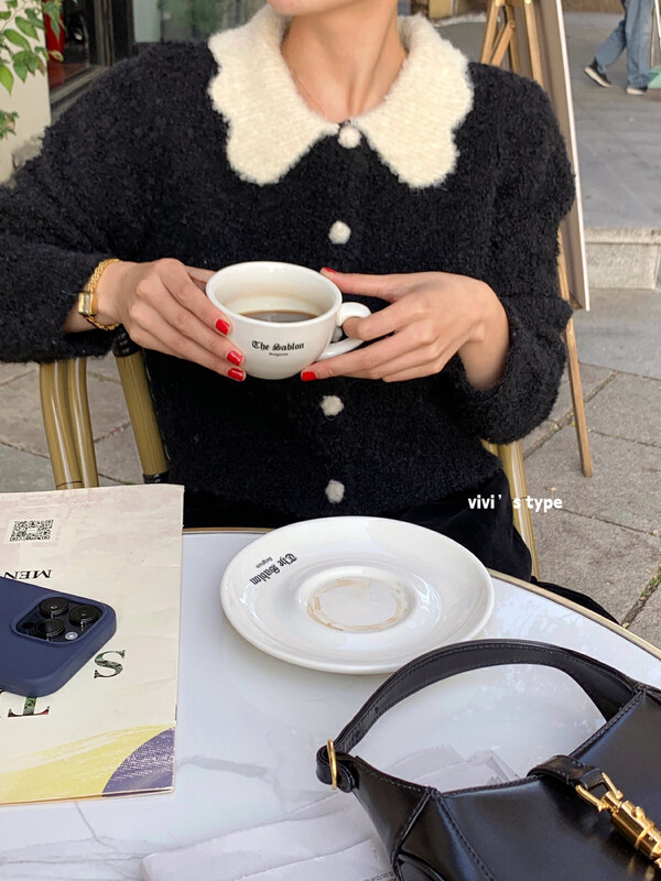 【VIVIS TYPE】French style soft waxy circle yarn warm sweater 5196# HJY