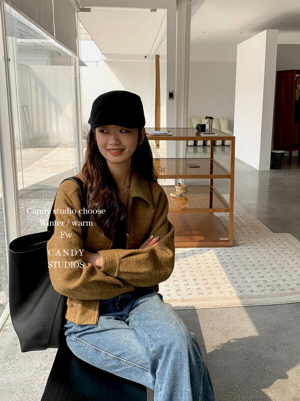 New in autumn! 【CANDY Candy】Simple casual short jacket YS1-7859# ZJY