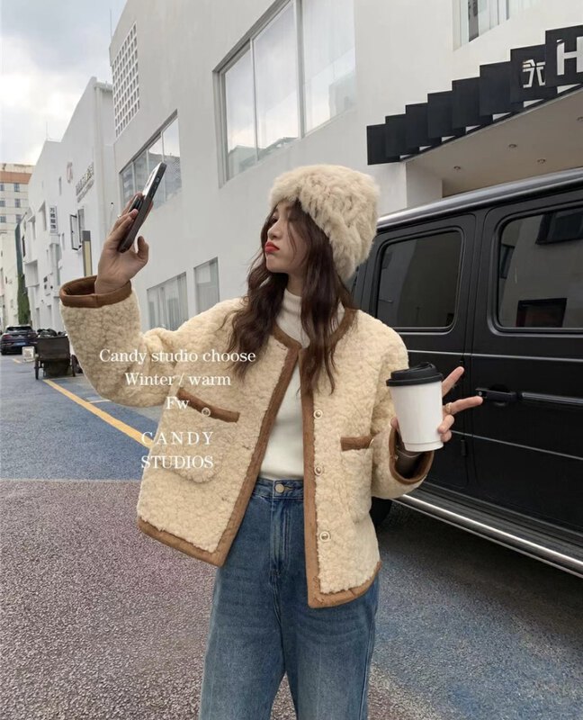 [CANDY Candy] Classic Xiaoxiang style hit color short jacket 7896# ZJY
