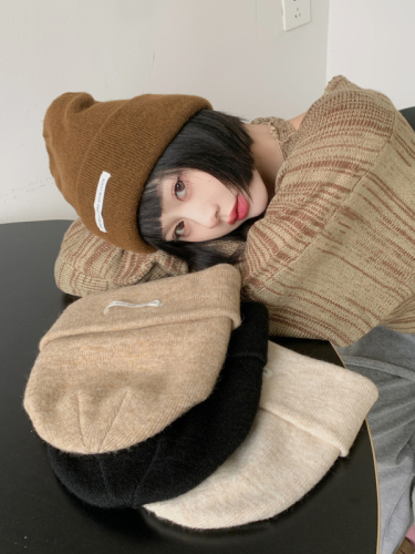 Real price no less real shot Japanese knitted hat female Korean style autumn and winter warm hat