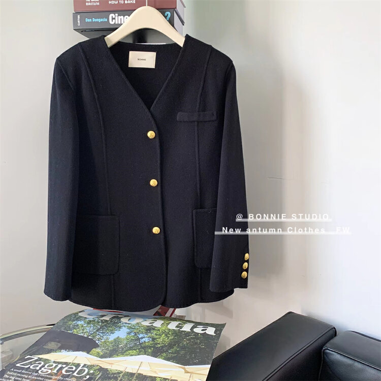 [BONNIE] Temperament and high-quality button-down short jacket 2672# XJ