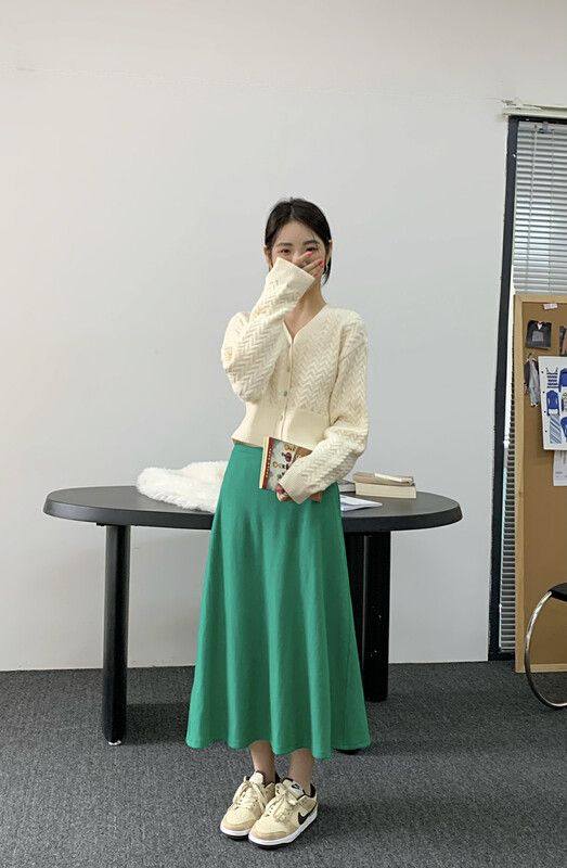 Original price 100.39! [ONIVINTAGE] high waist plus velvet slim skirt wool 60% OD218D4105