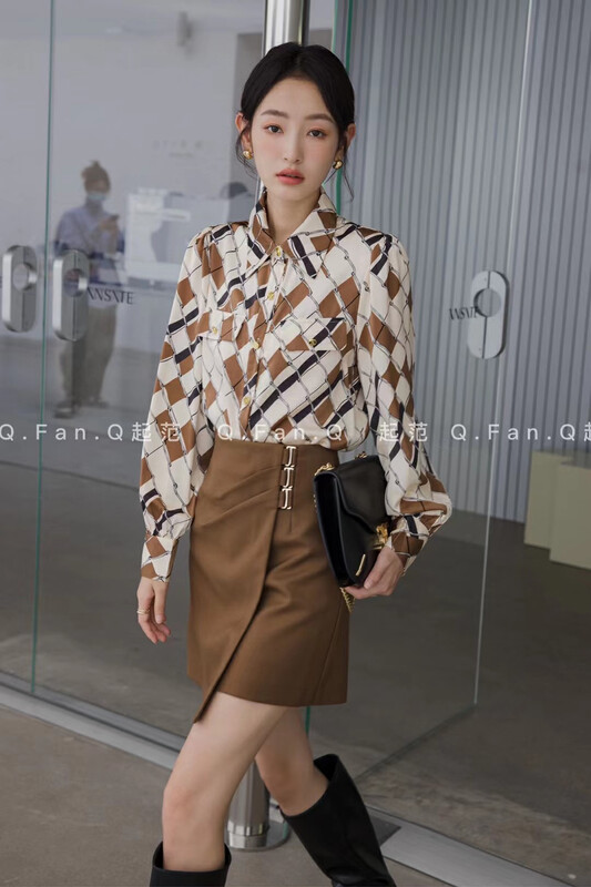 [Qi Fan] Slim and versatile skirt 80522# JHY