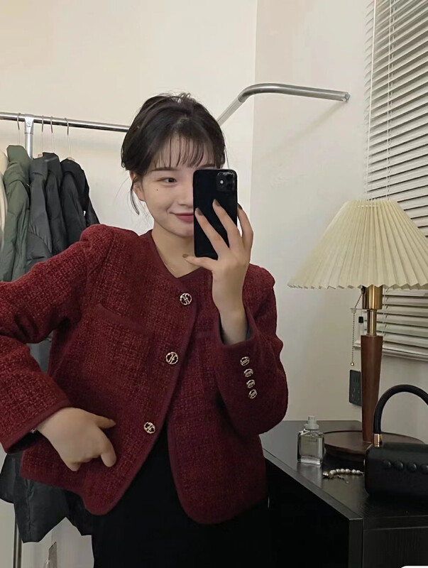 [MSTUDIO Mansha] Xiaoxiang style all-match short jacket m600# HBX