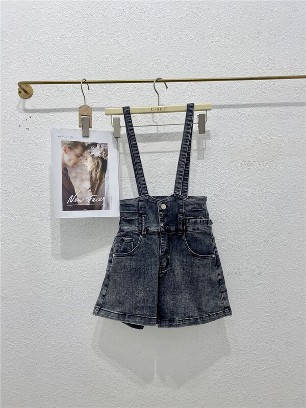 【U.SHE】All-match bib pants U213018# JJ