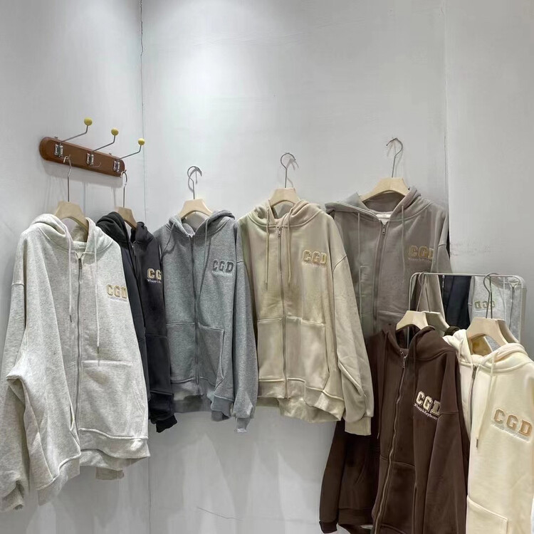 【DA.7】Hooded Embroidered Baby Fleece Sweater Short Jacket YS1-3319# LSL