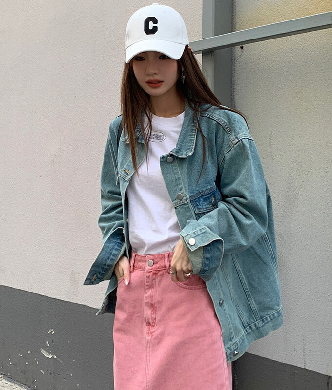 【X·H STUDIO】All-match workwear denim jacket 4662# OZQ