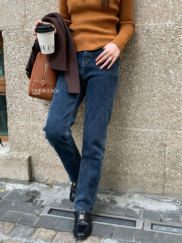原價94.99! 【ONIVINTAGE歐尼】簡約加厚絨牛仔褲牛仔褲OFW225N6680