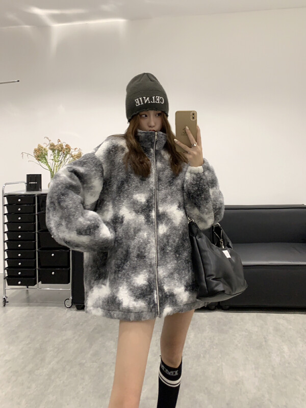 【VANESSA】loose pocket temperament thick short coat 8890# OZQ