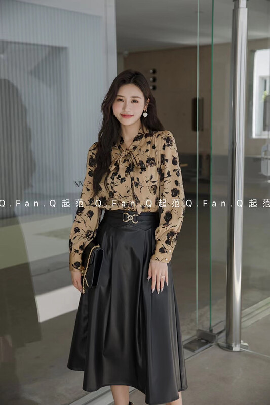 The original price is 94.99! 【Qi Fan】High Waist and Temperament Swing Skirt 8579-1# JHY