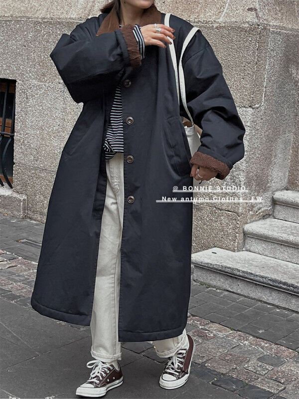 【BONNIE】Casual simple velvet windbreaker 2647# XJ