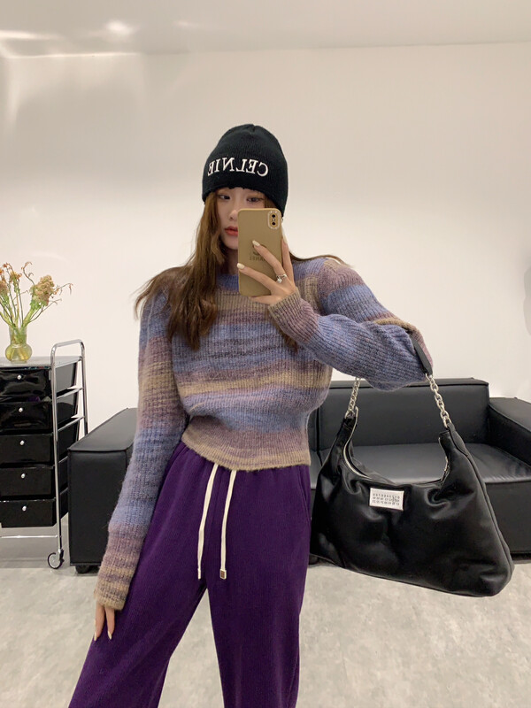 【VANESSA】Korean pullover long-sleeved warm sweater 8550# OZQ