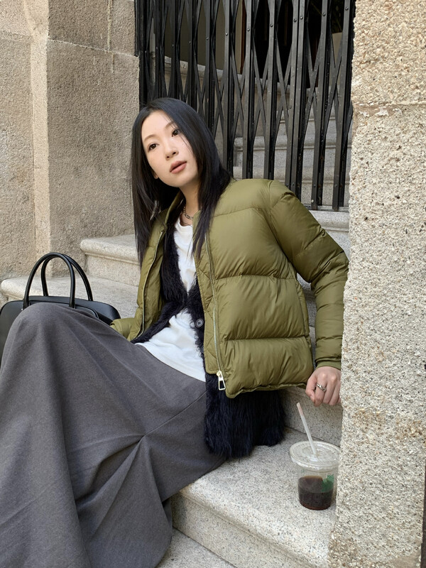 [ONIVINTAGE Oni] baseball uniform down jacket 90 white duck down OYW226N6707