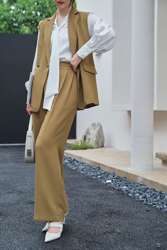 New in early autumn! [Qi Fan] Fashionable temperament slim discount straight trousers 8718# JHY