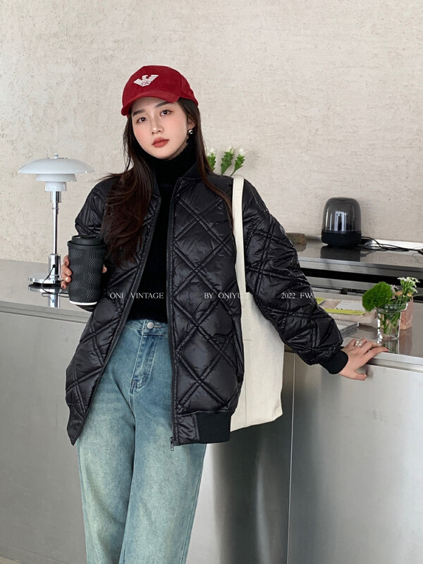 Original price 313.99! 【ONIVINTAGE Ouni】Diamond casual slim down jacket down jacket OD228H2480-1